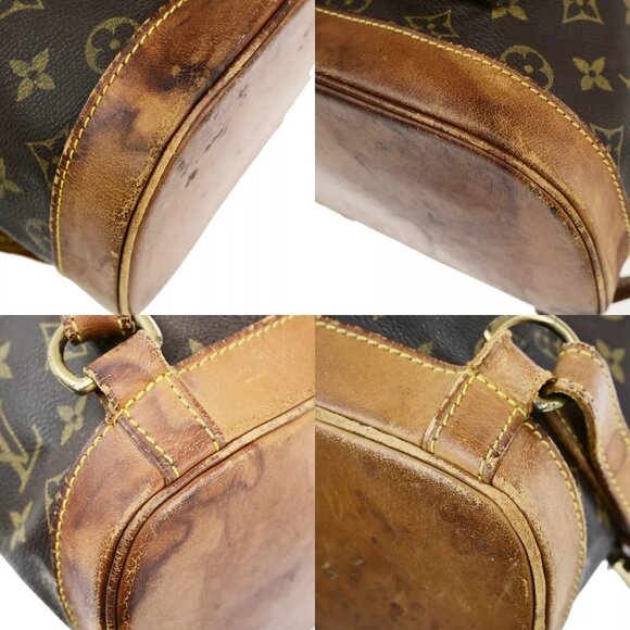 LOUIS VUITTON Montsouris GM Backpack Bag Monogram Leather Brown M51135 85YG509 main image 11